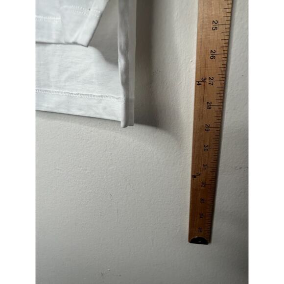 Fendi White Short Sleeve Round Neck Rainbow Sequined Fendi Roma Graphic Tee L - Picture 12 of 14